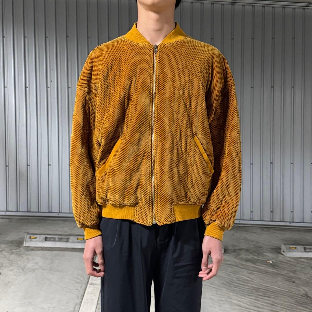 ジャケット・アウター vintage pattern quilting bomber jacket
