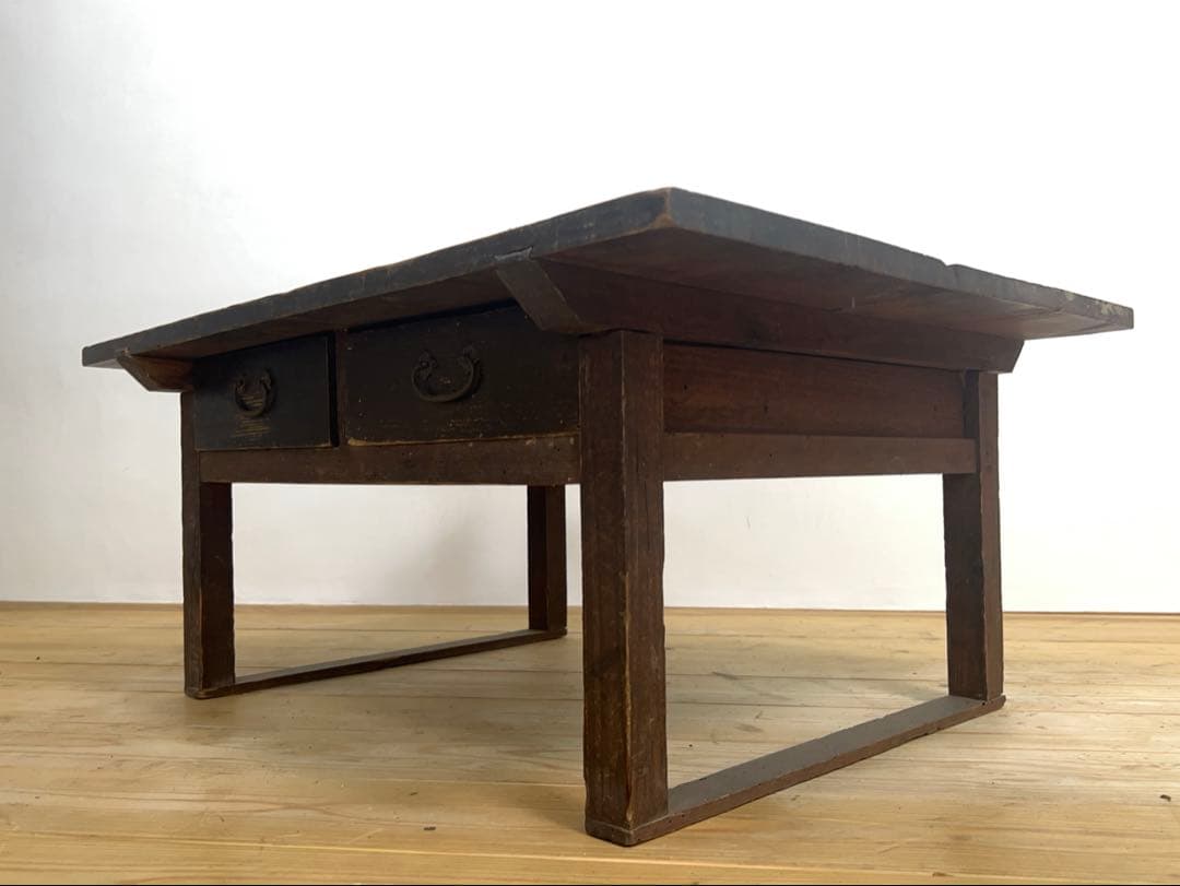 文机　座卓　机　M085　古道具　古家具　和家具　ビンテージ　アンティーク