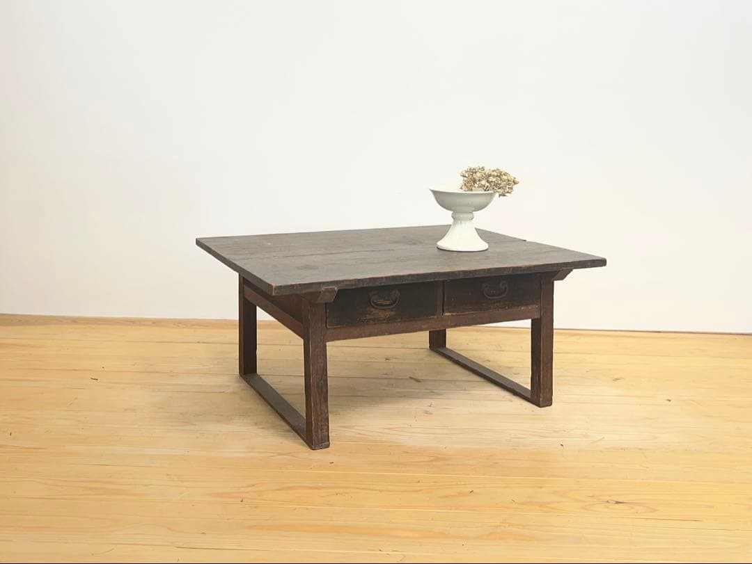 文机　座卓　机　M085　古道具　古家具　和家具　ビンテージ　アンティーク