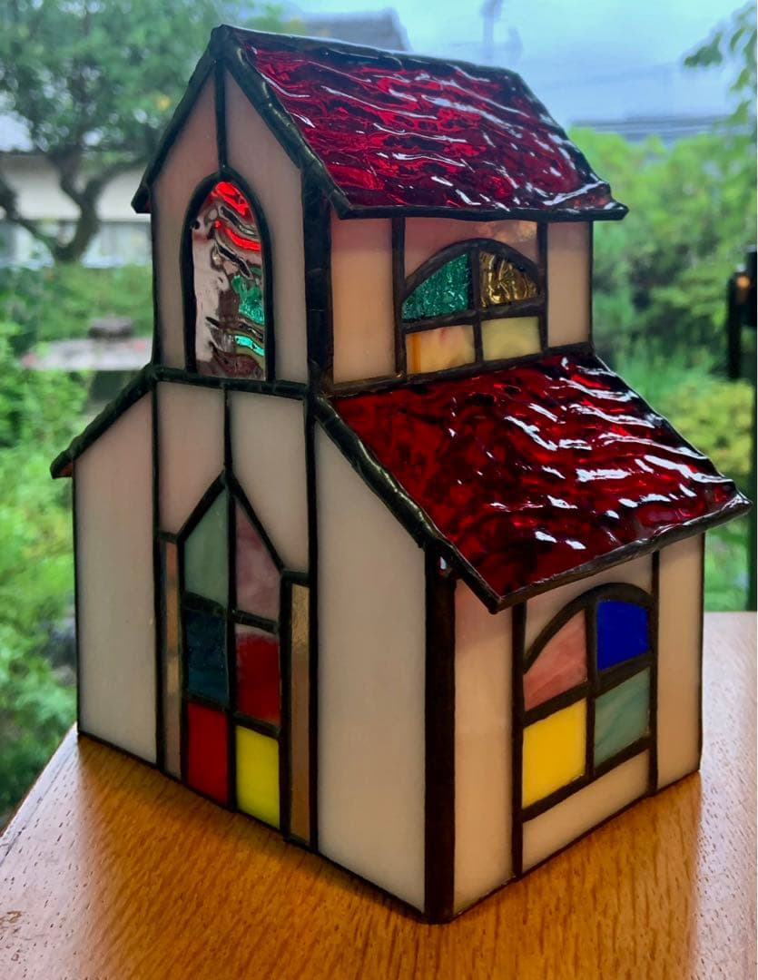 ステンドグラスのおうち•教会　愛の手仕事　美術工芸品