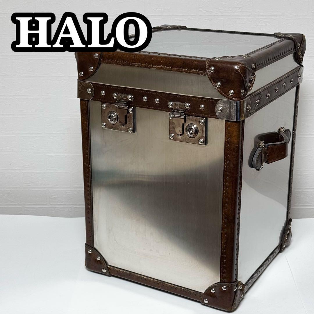 【貴重】HALO ハロ パリストランク ブラッシュドスチール サイドテーブル