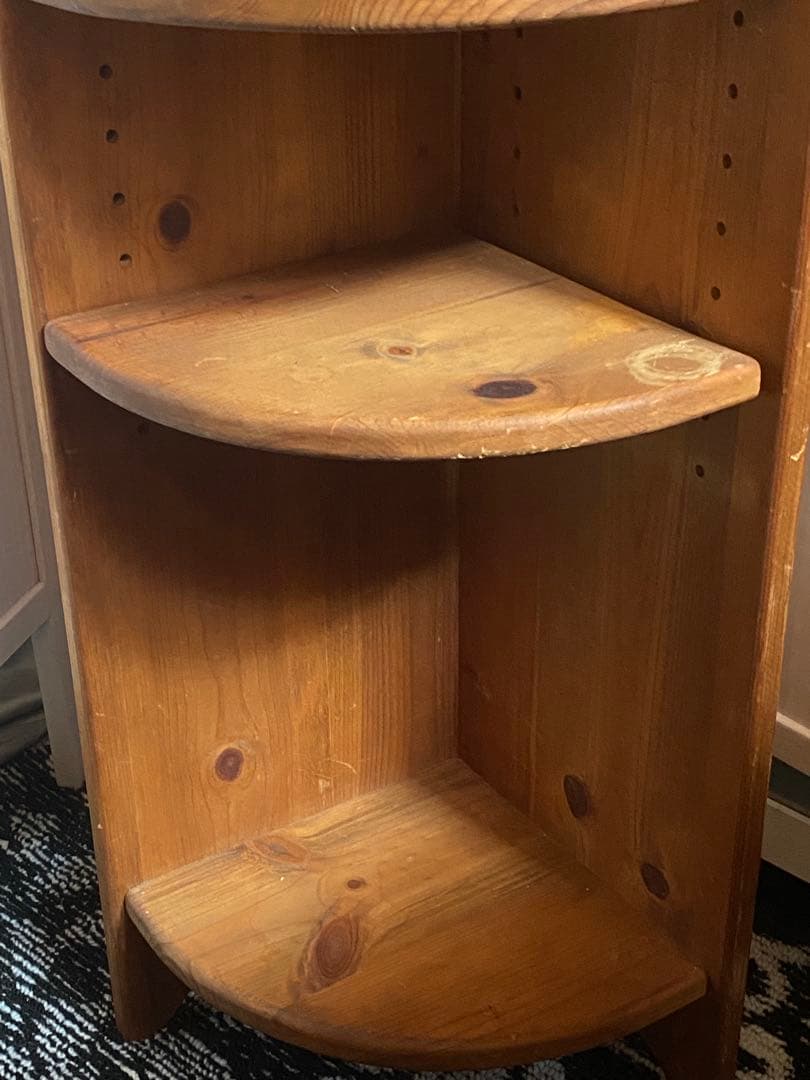 カントリー コーナー♦️ハート♦️高級 ４段 壁付け シェルフ♦️ヴィンテージ♦️３点