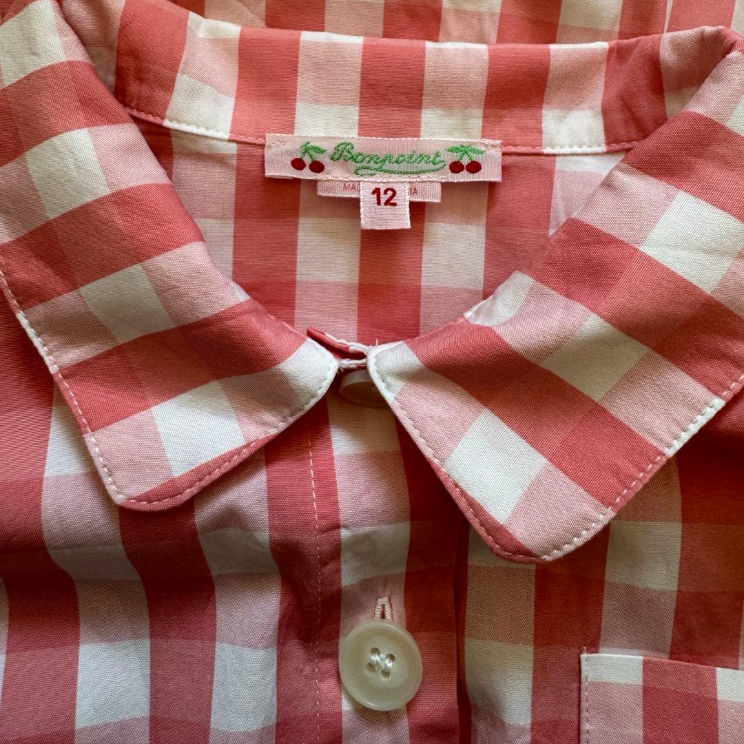 ボンポワン☆シャツワンピ☆size12