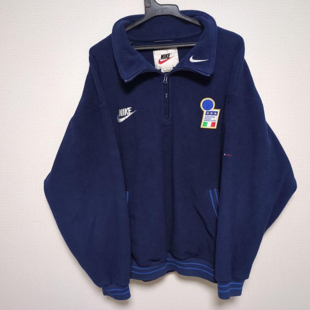 90s イタリア代表　支給品　フリース　ハーフジップ