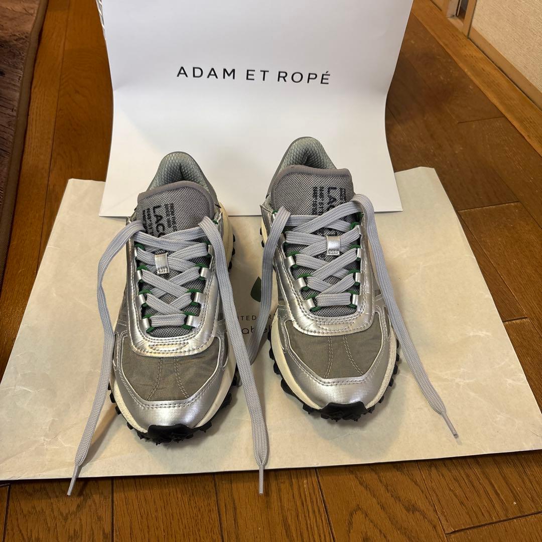 アダムエロペ✖️ラコステ　 シルバースニーカー