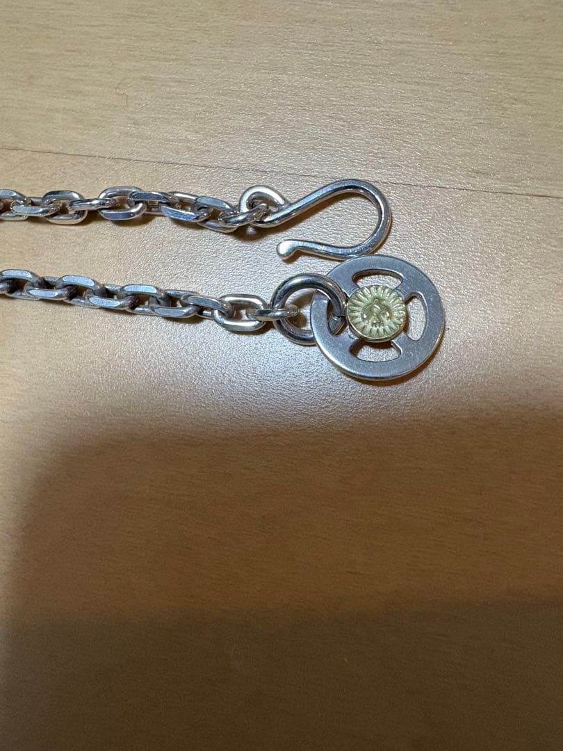 WING ROCK シルバー チェーンネックレス K18付ホイールフック