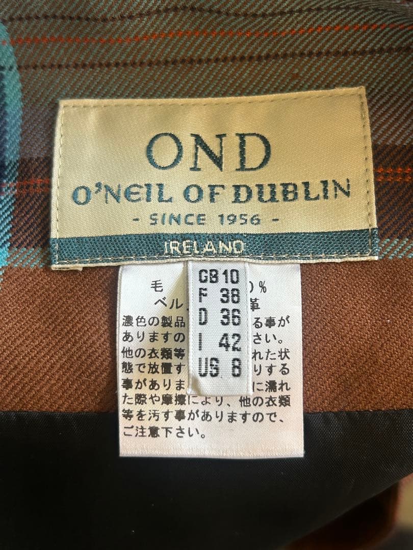 【極美品】O'neil of Dublin キルトスカート　ウール100%