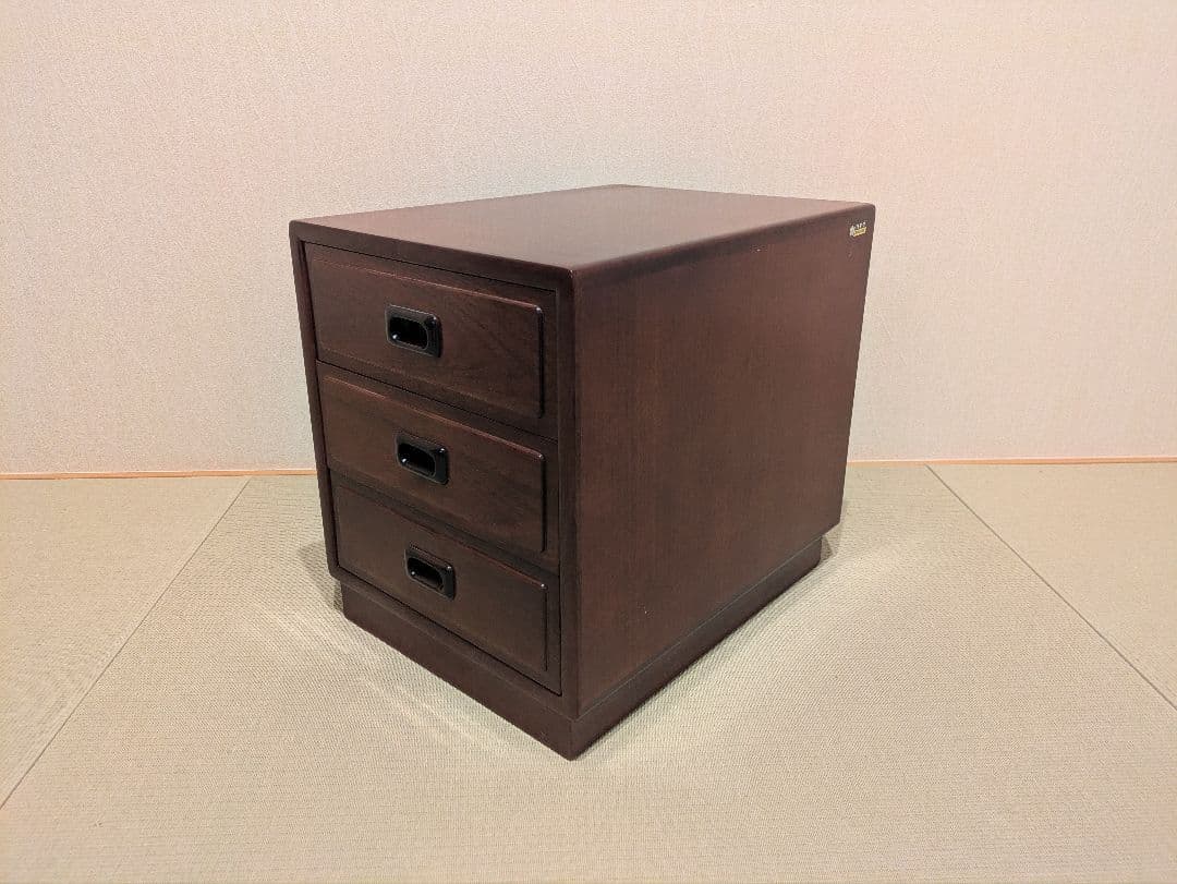 【オールドカリモク】Karimoku 小物収納 3段チェスト 文机 書斎家具