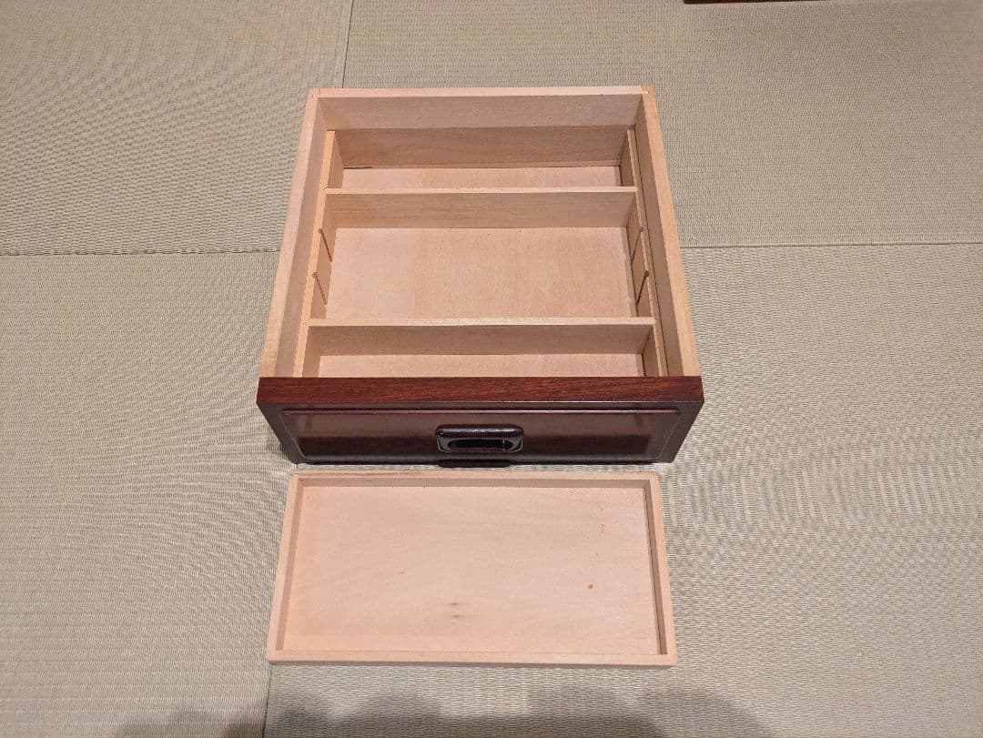 【オールドカリモク】Karimoku 小物収納 3段チェスト 文机 書斎家具