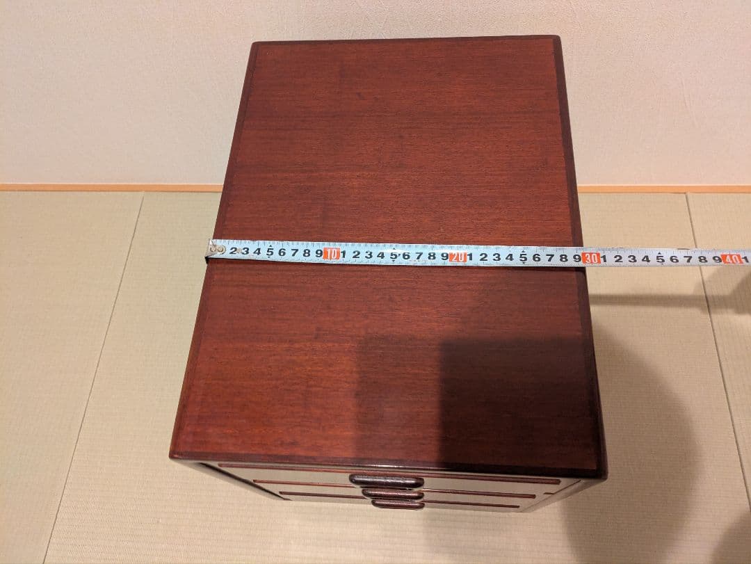 【オールドカリモク】Karimoku 小物収納 3段チェスト 文机 書斎家具