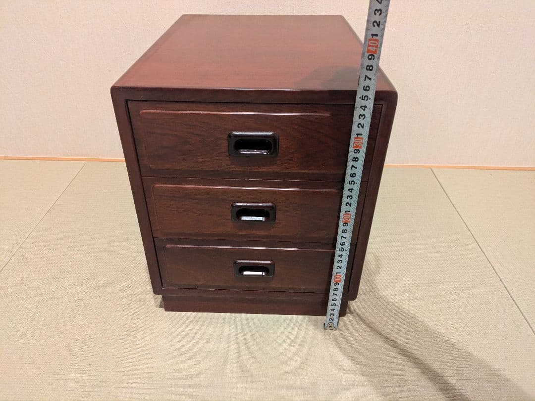 【オールドカリモク】Karimoku 小物収納 3段チェスト 文机 書斎家具