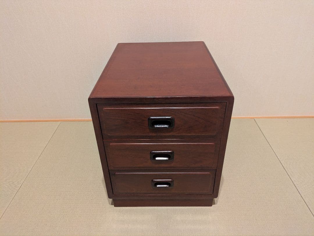 【オールドカリモク】Karimoku 小物収納 3段チェスト 文机 書斎家具