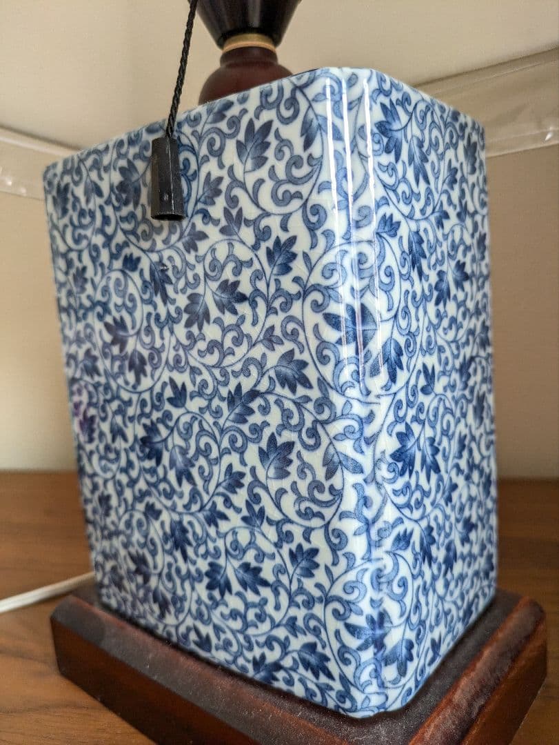 陶器　テーブルランプ　美品