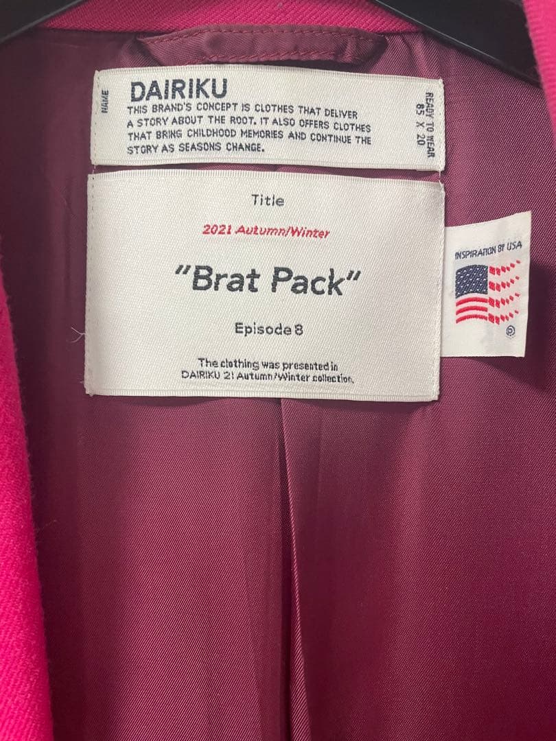 dairiku 21AW チェスターコート