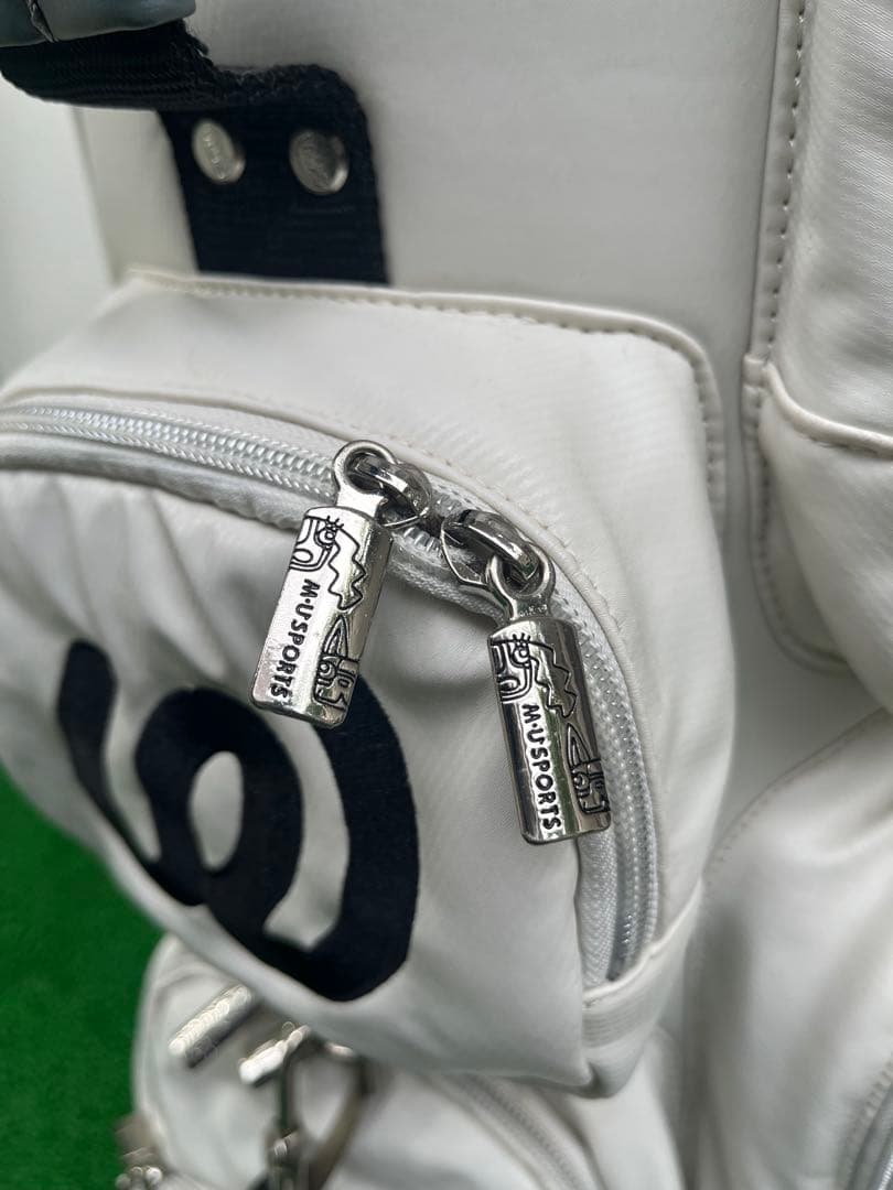 MU SPORTS キャディバッグ　ホワイト