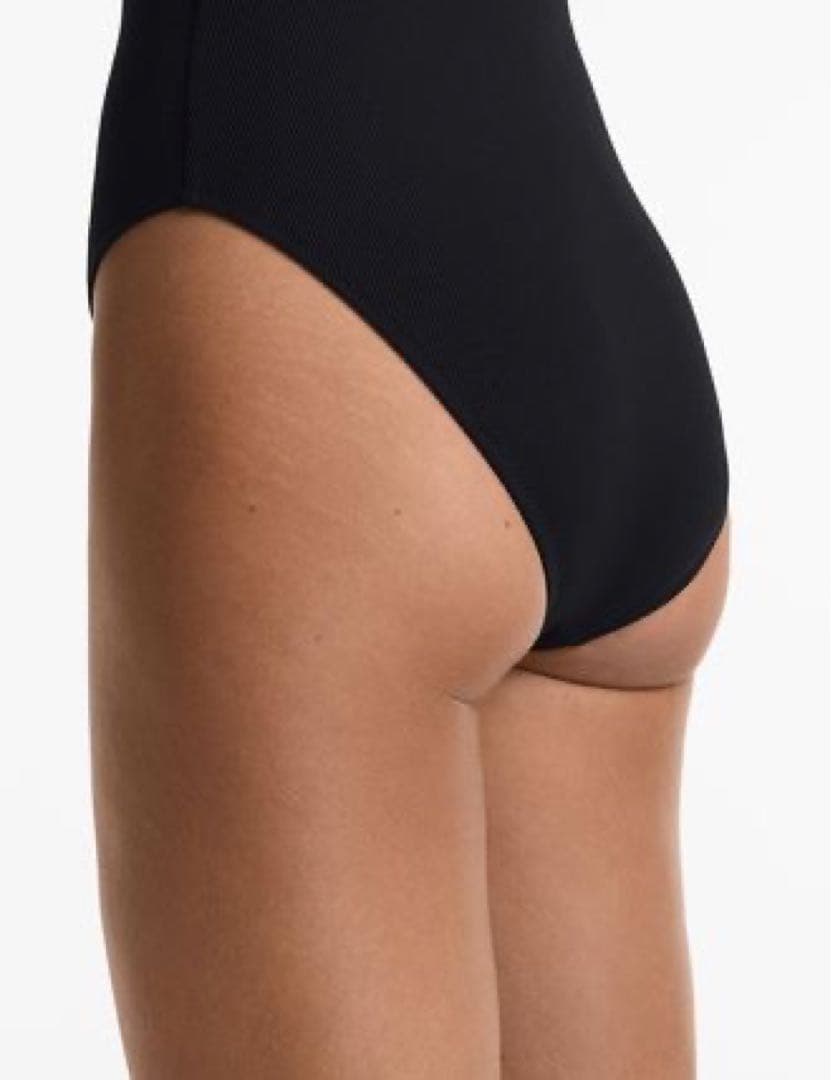 【OYSHO】フロントVカットピケ生地ワンピース水着/Sサイズ