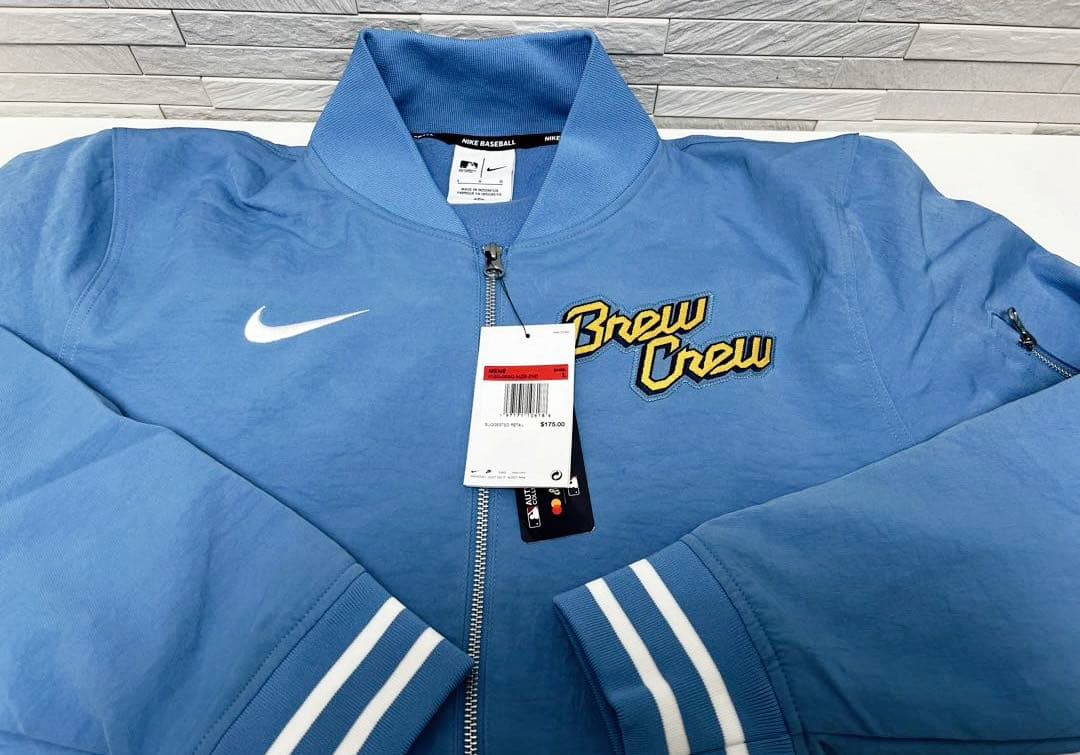 ブリュワーズシティコネクト ボンバージャケット 選手着用品 サイズL 新品タグ付