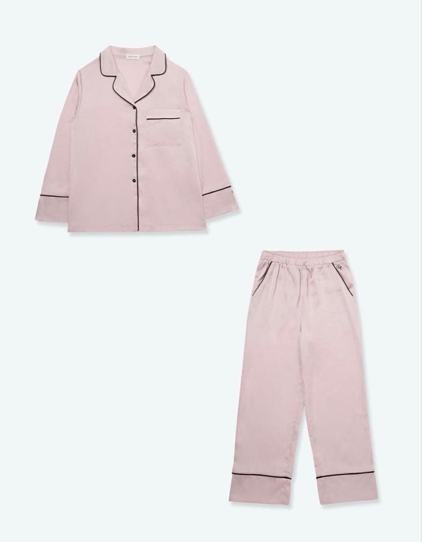 【新品未使用】SLEEPY SLEEPY ヴィンテージ サテンパジャマ セット