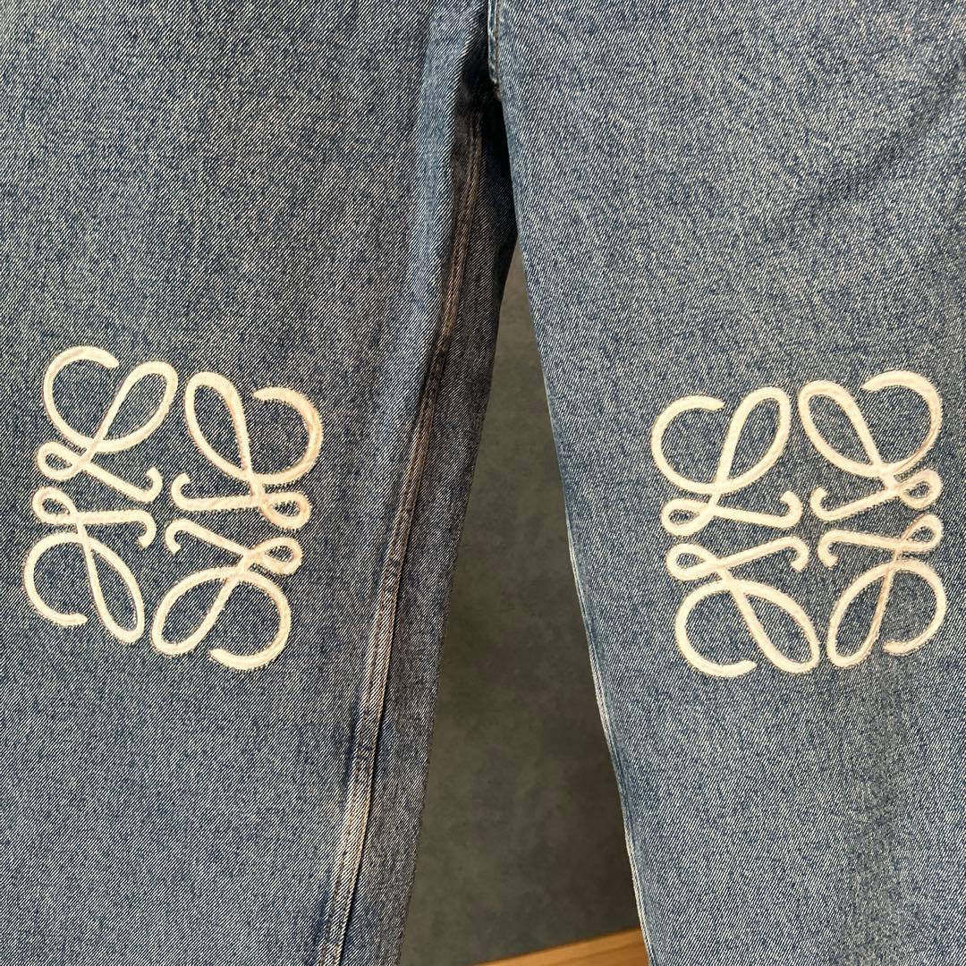 新春‼️ 未使用同様❣️ロエベアナグラムバギーデニム❣️38可愛い