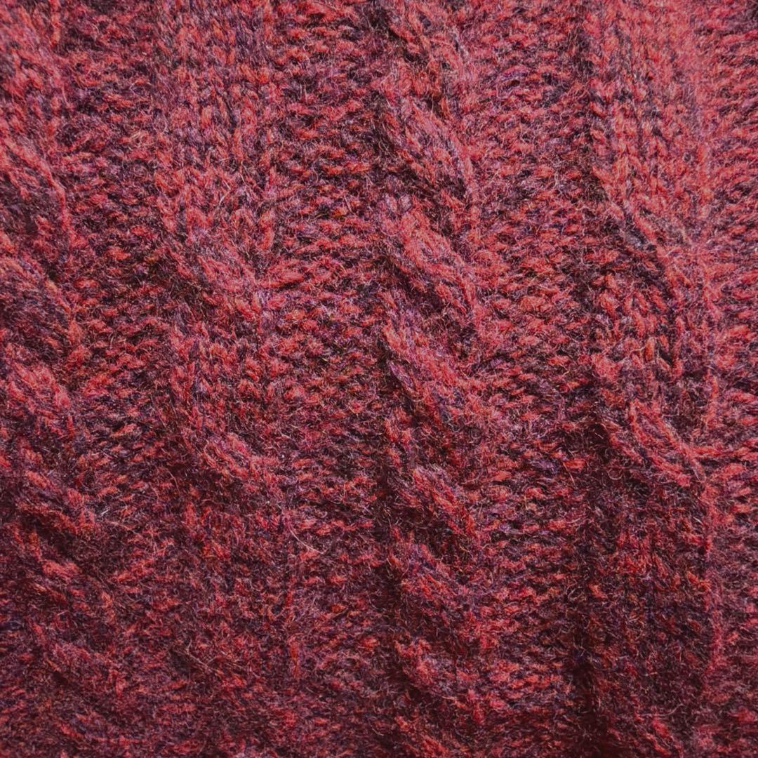 美品★Leilian レリアン　13号＋ ニット　セーター　カシミヤ混　ボルドー