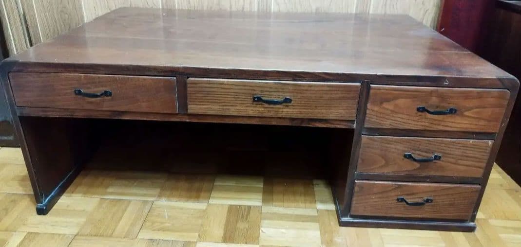 昭和レトロな木製文机 座卓