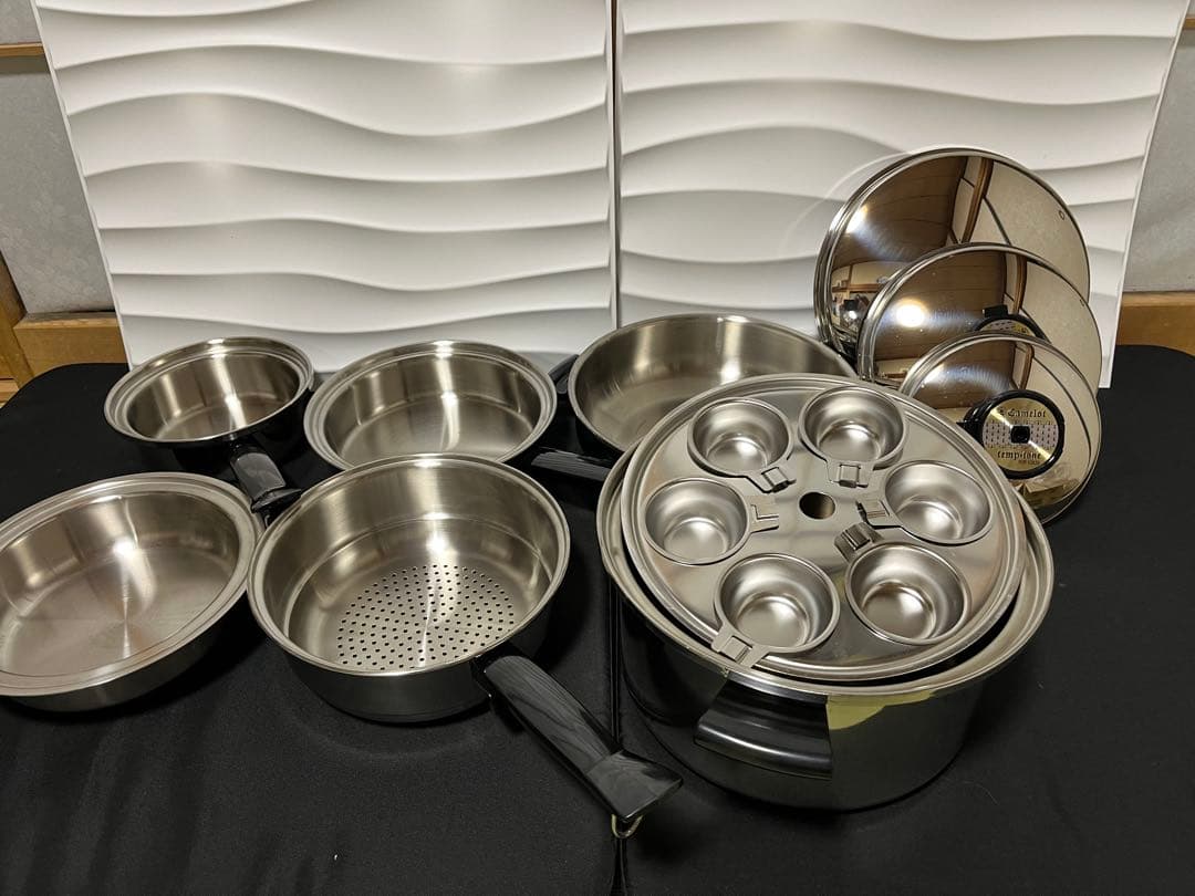 希少‼️Camelot ステンレス鍋・フライパンセット