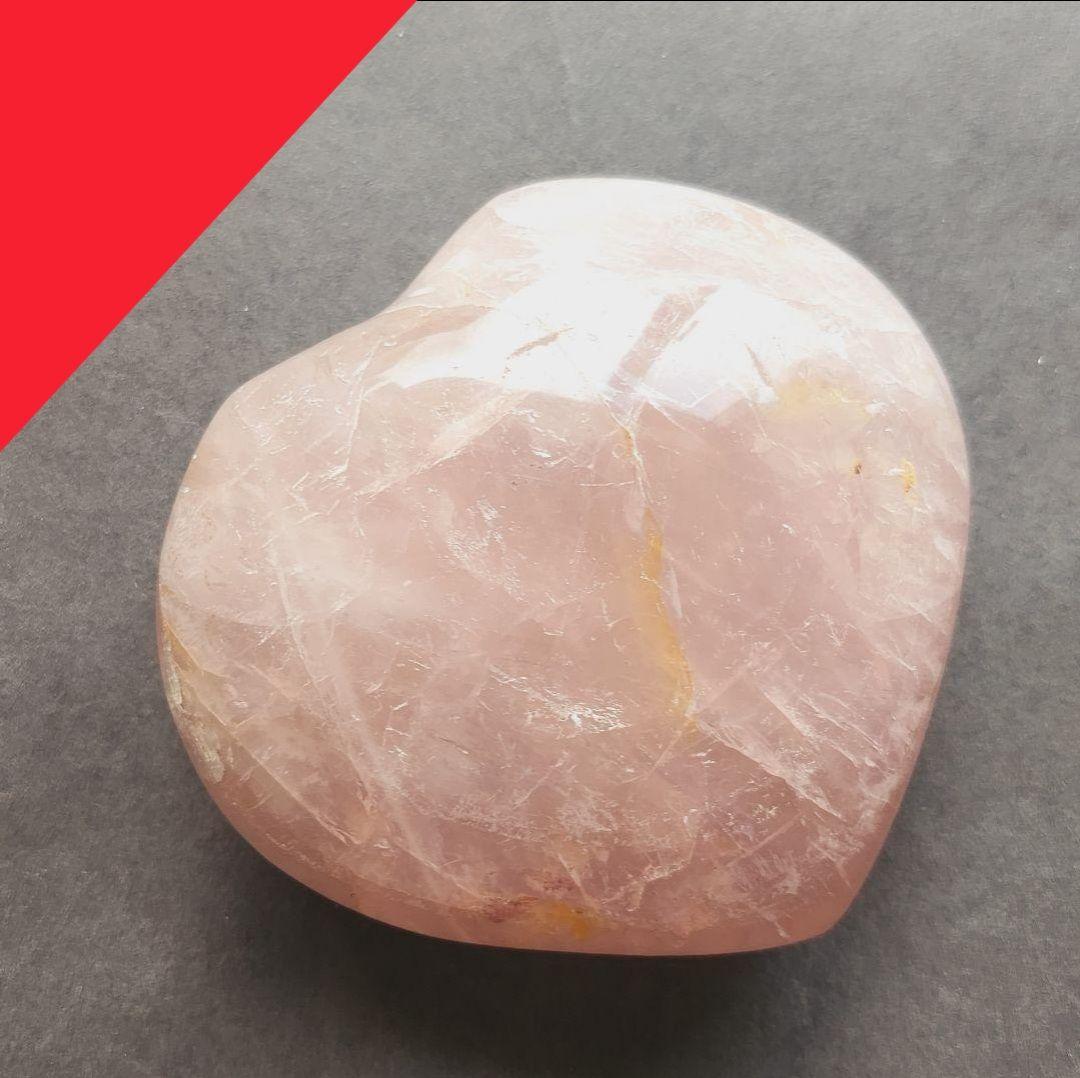 【一点物】ローズクォーツ ハート インテリア 置物✩.*˚