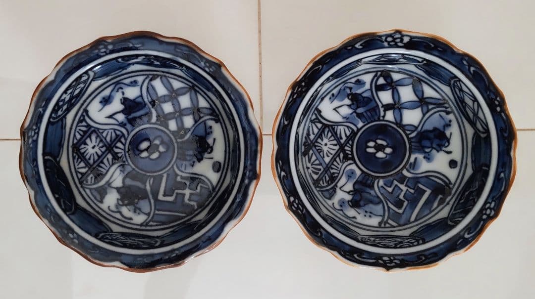 【平戸焼・三川内焼】平戸松山窯 平戸祥瑞シリーズ5点セット