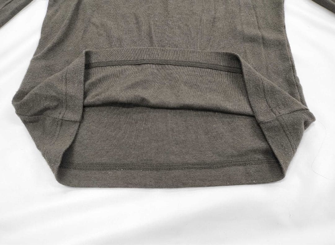 モンクレール美品！グレー長袖カットソー 厚手リブ編み