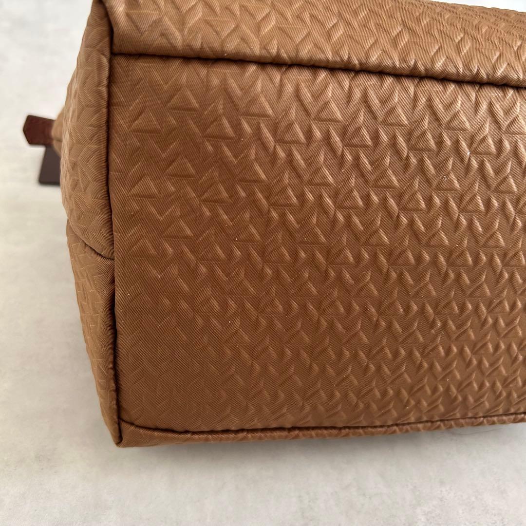 希少カラー美品ロベルタピエリ タタミMINI DUFFLEトートバッグエンボス