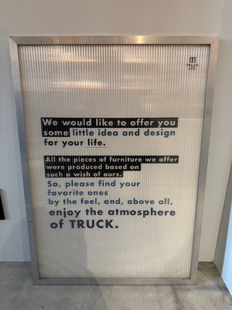 TRUCK FURNITURE トラックファニチャー　ヴィンテージポスター