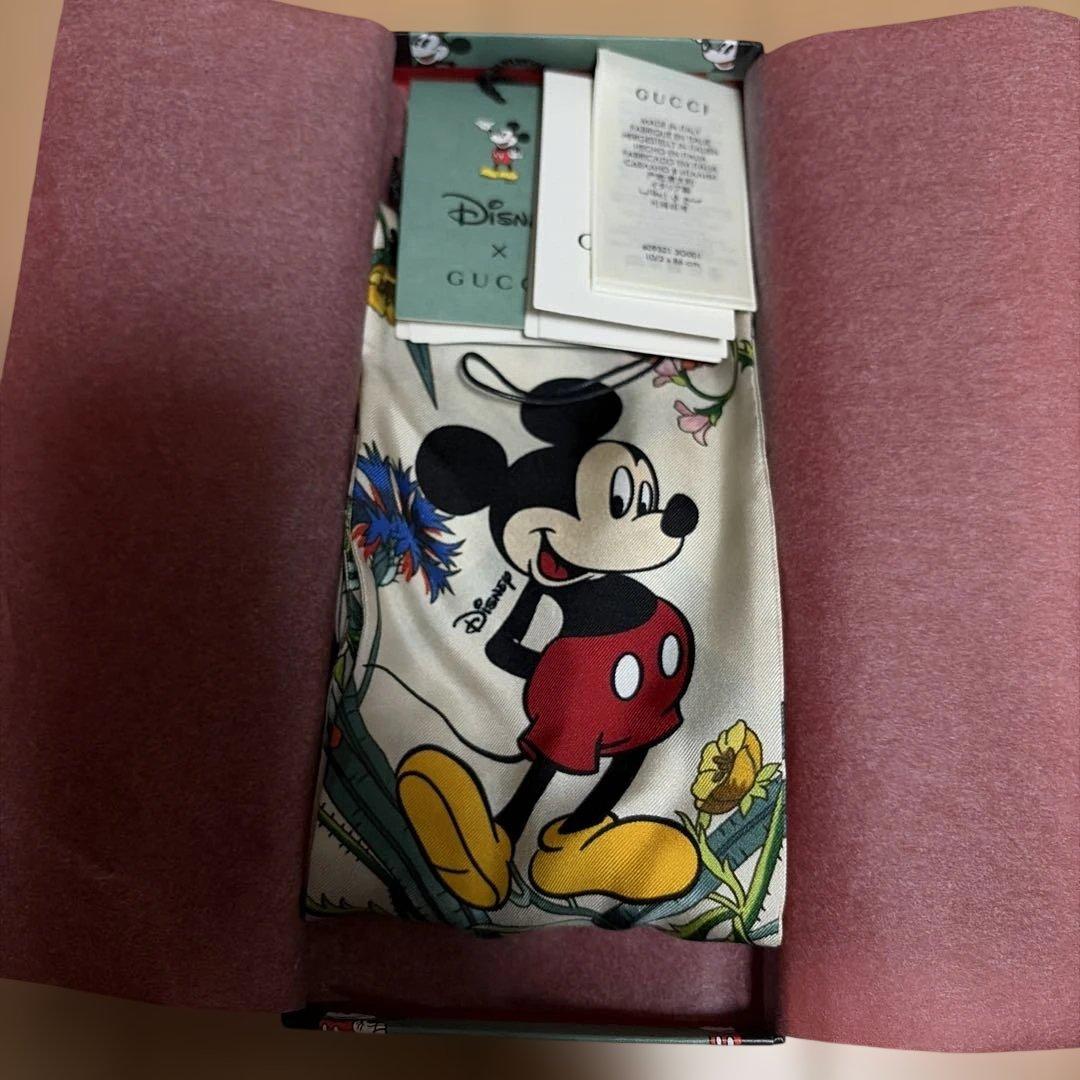 GUCCI×Disney ミッキー スカーフ 10×86 cm