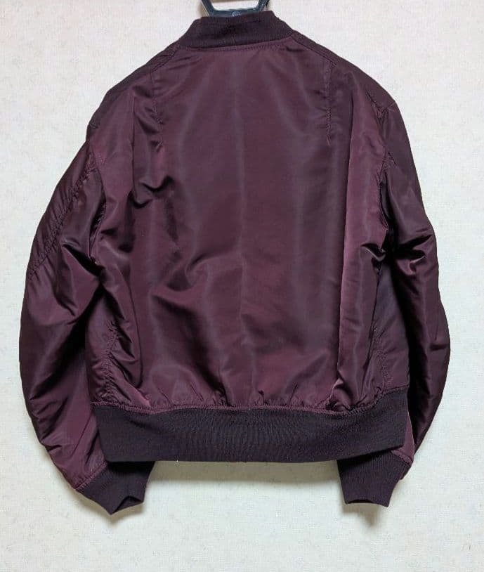 ALPHA ☆ マルーン リバーシブル MA-1 LARGE