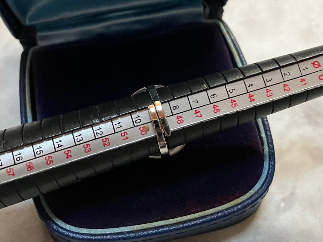 美品稼働中❗️SEIKO QUARTZ/セイコーカットガラスシルバーリングウォッチ