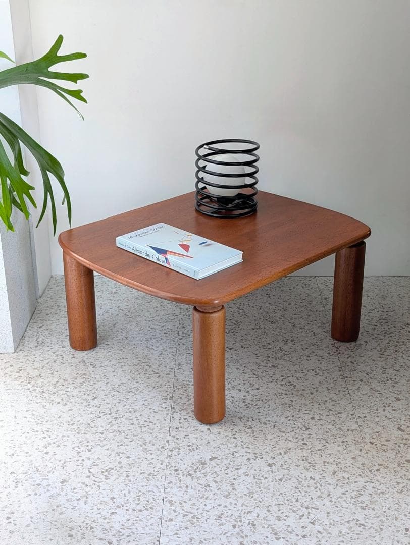 ビンテージ ウッド センターテーブル 木製 座卓 チェスナットブラウン