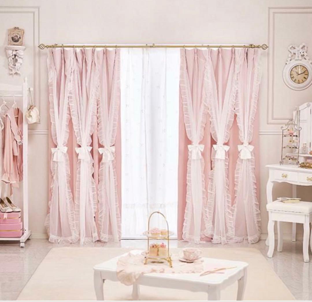 ロマプリ カーテン 2枚組