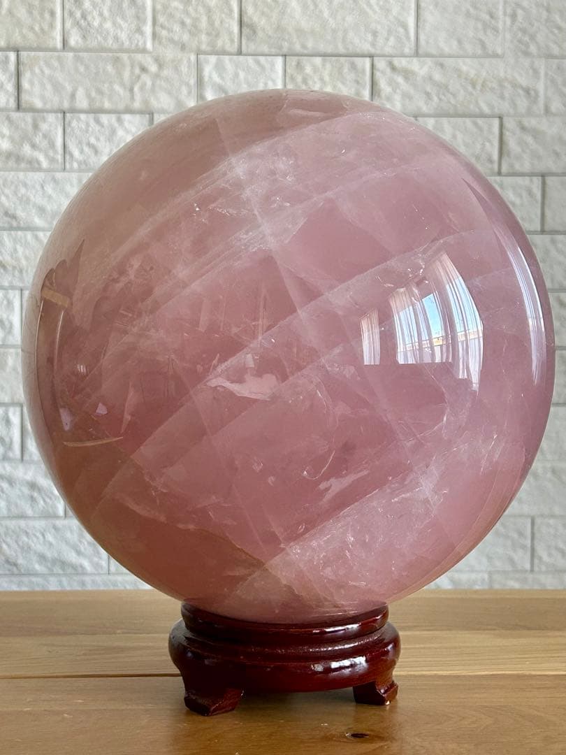 ローズクォーツ　特大　丸玉