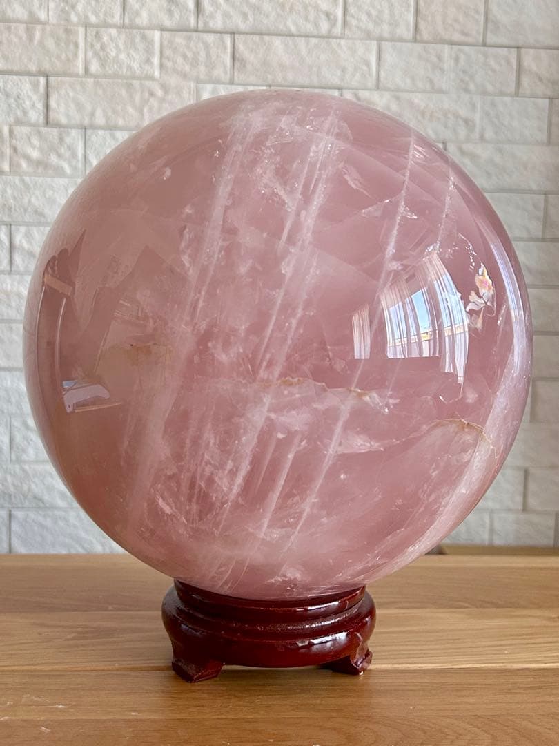 ローズクォーツ　特大　丸玉