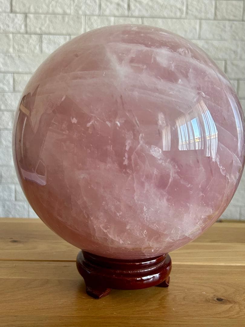 ローズクォーツ　特大　丸玉