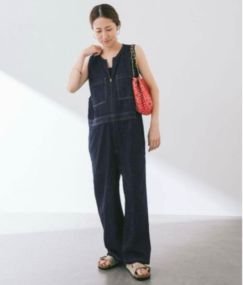 ☆美品☆ 【WHITE FIELD】別注ノースリーブオールインワン