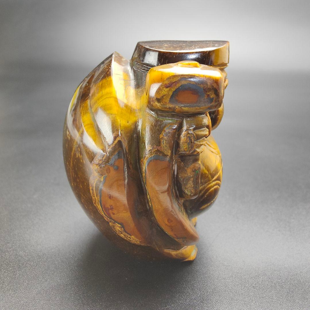 6 大黒様（大）タイガーアイ　虎目石　金運　財運　七福神　天然石　縁起物　風水