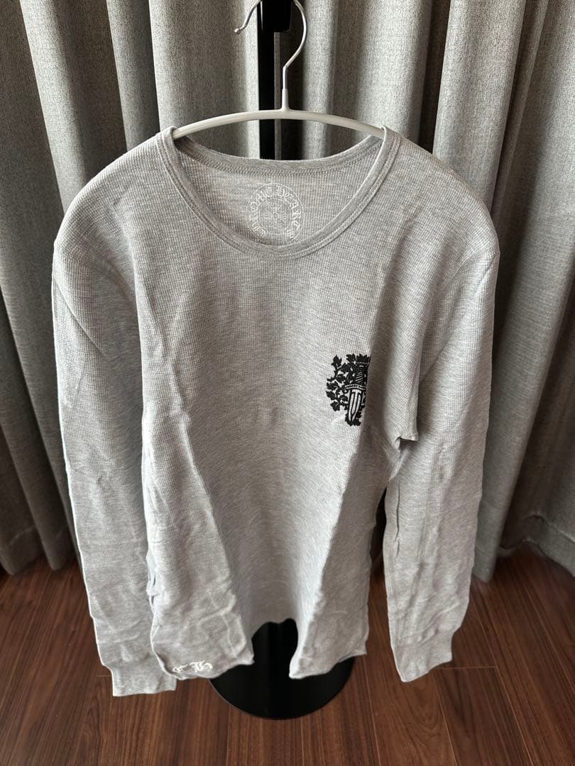新品　未使用　CHROME HEARTS グレー長袖　サーマルカットソー