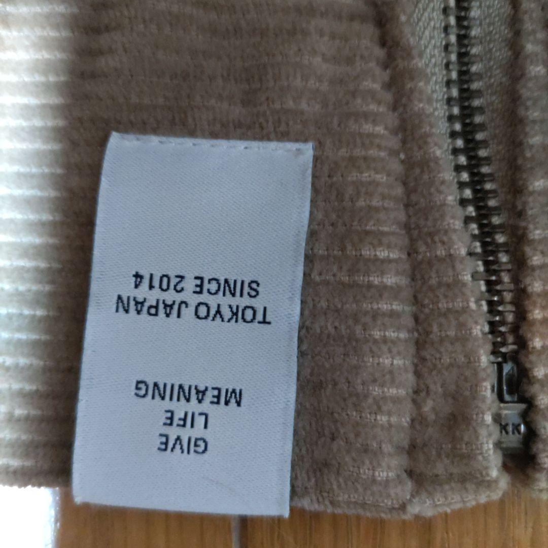 DESCENDANT コーデュロイ ジャケット ベージュ