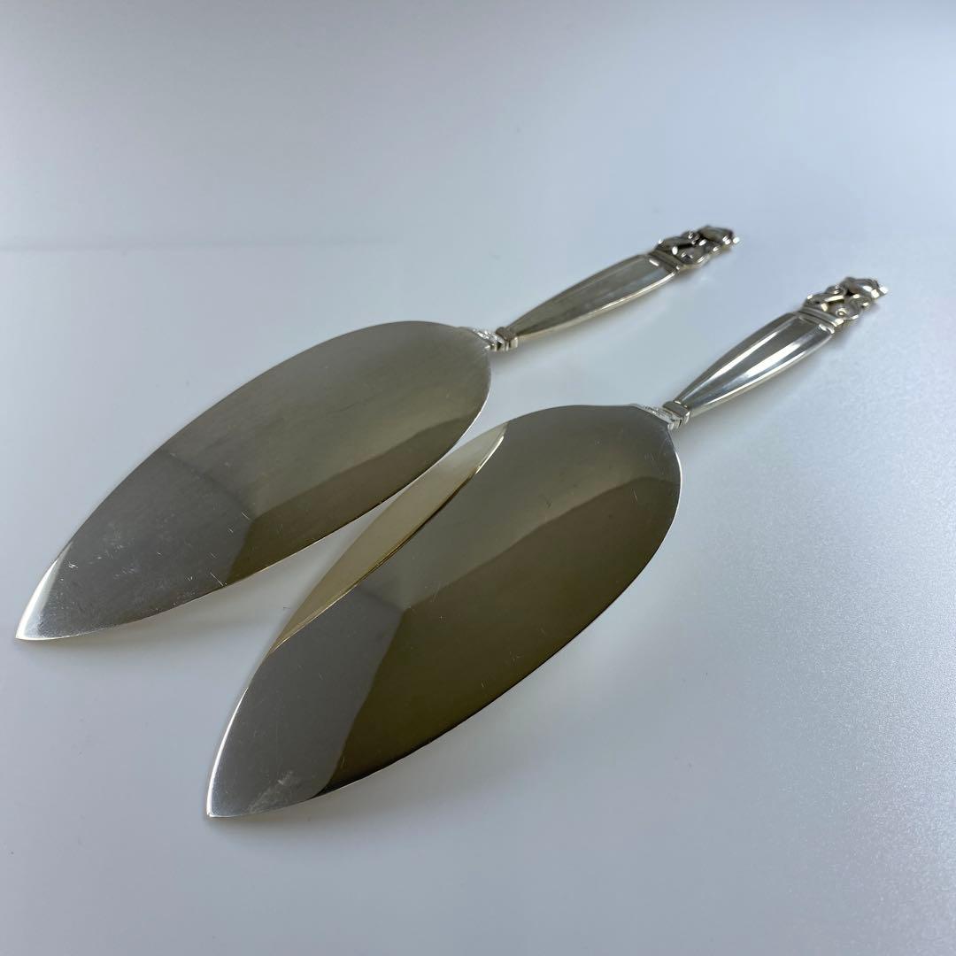 ジョージジェンセン　エコーンSV925ケーキサーバー2本　東Y7-0326☆2F