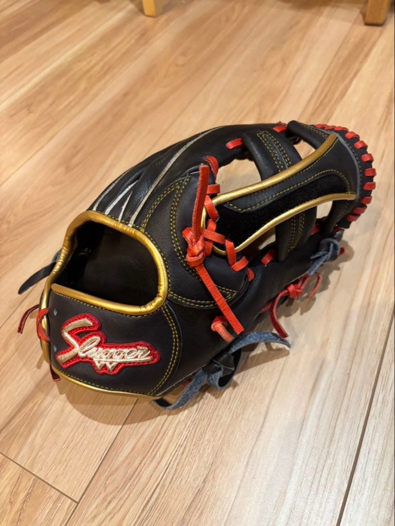 Slogger 軟式グローブ 紺/赤/金