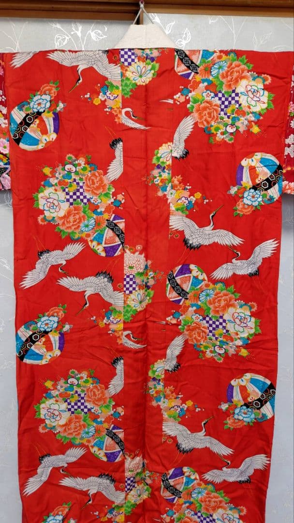 RK523アンティーク子供着物めちゃくちゃ綺麗着丈125センチ裄丈63長襦袢