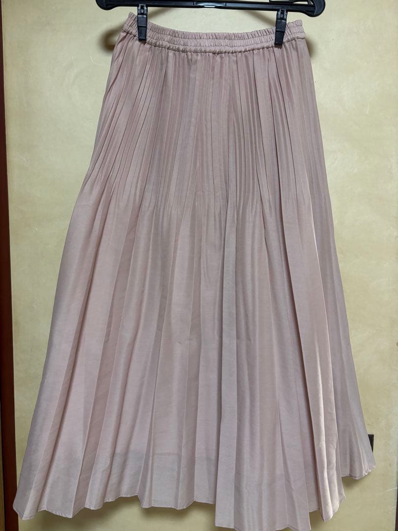 アルアバイル　オーガンジーフェードプリーツスカート　ピンク　ルルウィルビー