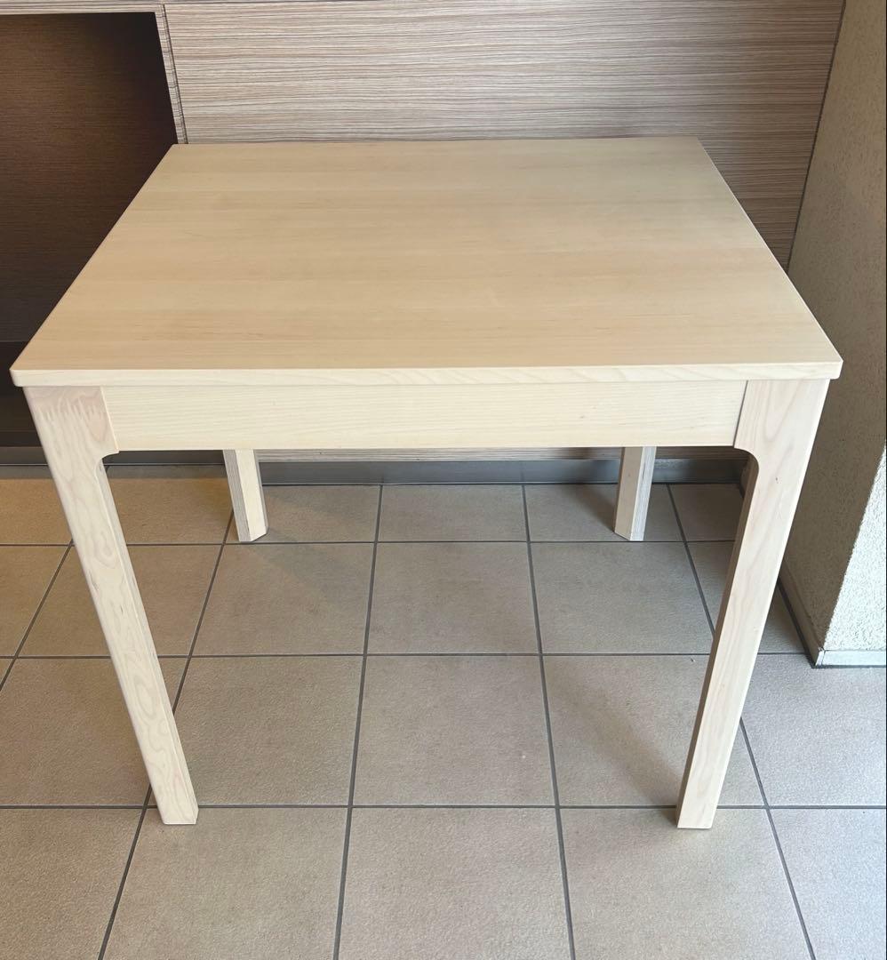 【美品】IKEA EKEDALEN 伸長式ダイニング テーブル　バーチ