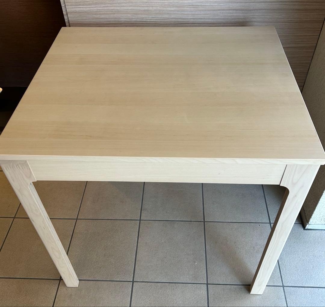 【美品】IKEA EKEDALEN 伸長式ダイニング テーブル　バーチ