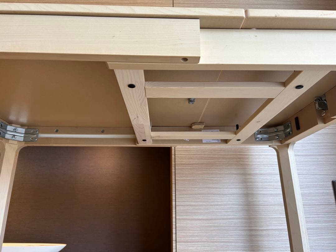 【美品】IKEA EKEDALEN 伸長式ダイニング テーブル　バーチ